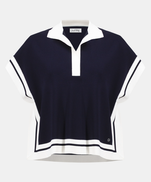 Joseph Ribkoff Boxy Stripe Detail Sweater