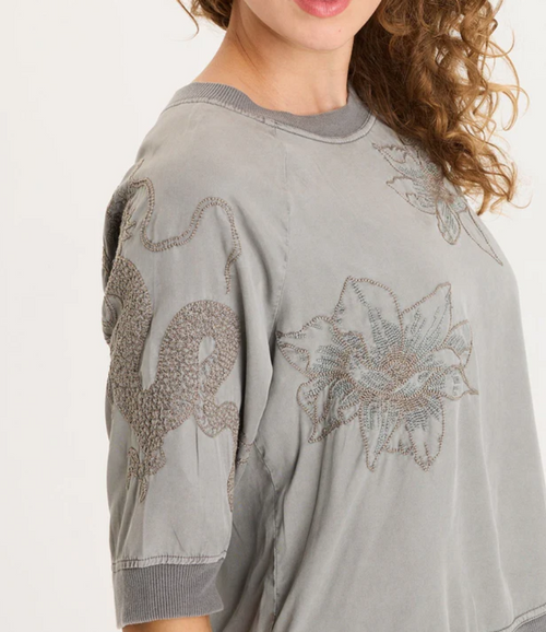 Embroidered Linton Top
