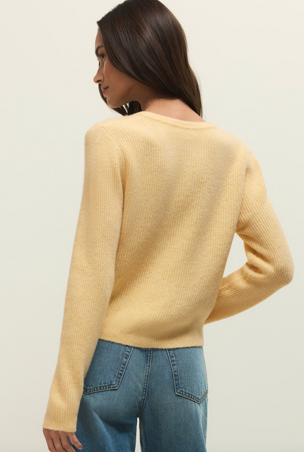 Z Supply Custard Medina Rib Cardigan
