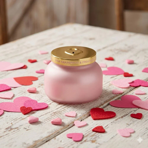 Pink Grapefruit and Prosecco Love Lock Candle