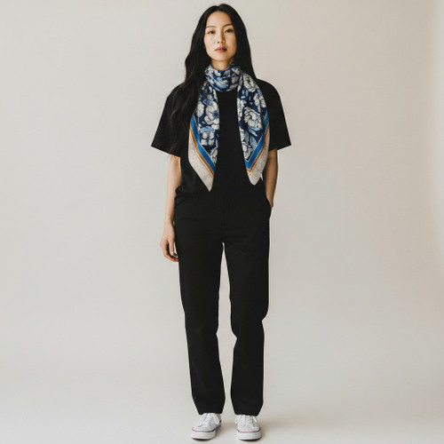 Botanical Mix Square Scarf