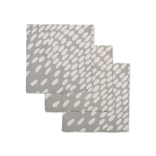 Geometry's Spotted Grey Dishcloth Set