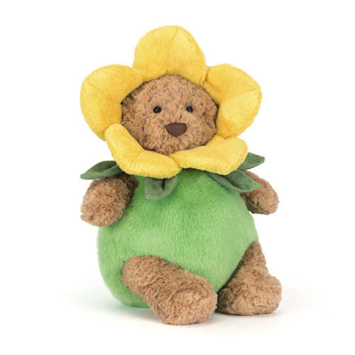 Jellycat's Bartholomew Bear Daffodil Outfit