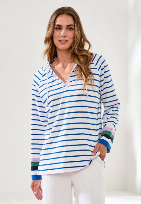Striped Raglan Hoodie