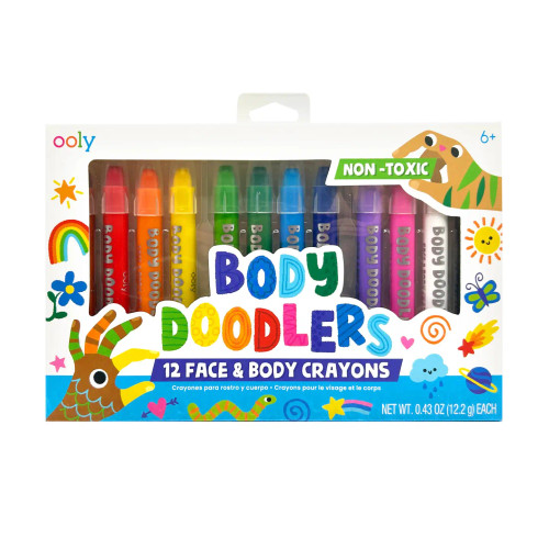 Ooly's Body Doodlers: Face & Body Crayons