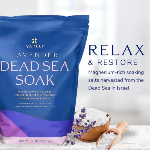 Yareli Wellness Dead Sea Magnesium Bath Flakes - Lavender