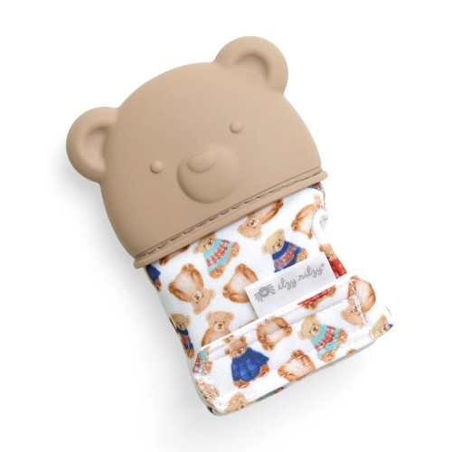 Itzy Mitt™ Silicone Vintage Bear Teething Mitt