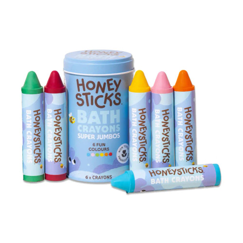 Honeysticks Bath Crayons Super Jumbo 6-Pack