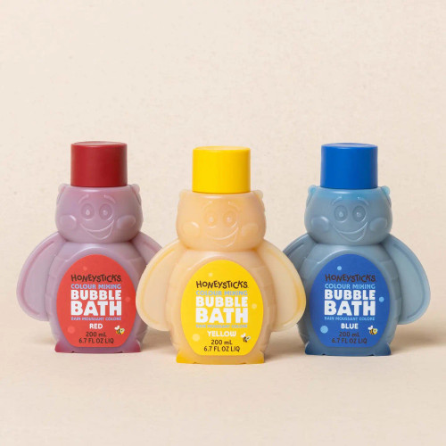 Honeysticks Bubble Bath Color Mixing 3 Pack