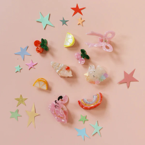 Pink Sweet Bow Claw Clip