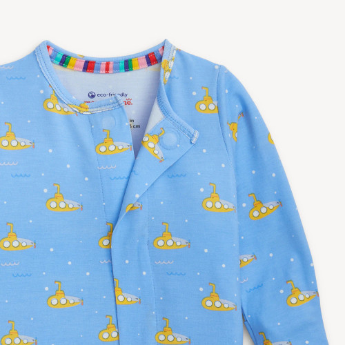 Magnetic Me Light Blue Submarine Magnetic Footie Pajama