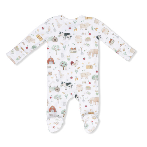 Angel Dear Cute Farm Animals 2 Way Zipper Footie