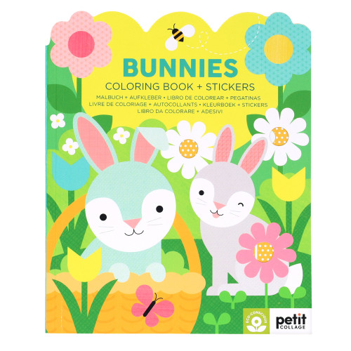 Bunnies Coloring Book with Stickers