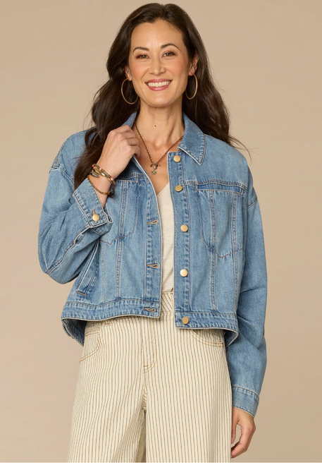 Democracy's Denim Oversized Barrel Sleeve Jacket