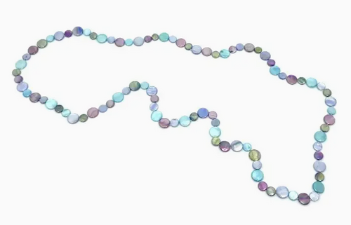 Mauve Multi Single Strand MOP Necklace