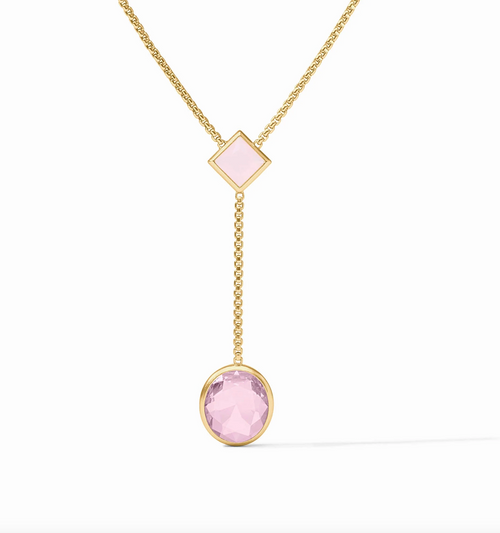 Julie Vos Jolie Lariat Necklace - Rose