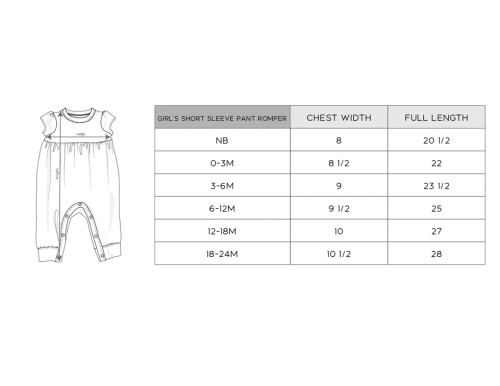 Mini Daisy Short Sleeve Long Romper