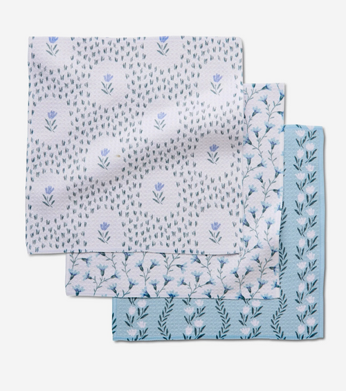 Geometry's Trailing Farmhouse Florals Dishcloth Set