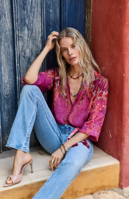 Lantana Scarf Franceen Shirt