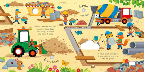 Construction Site Sounds Book