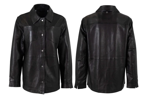 Black Nadya Leather Jacket