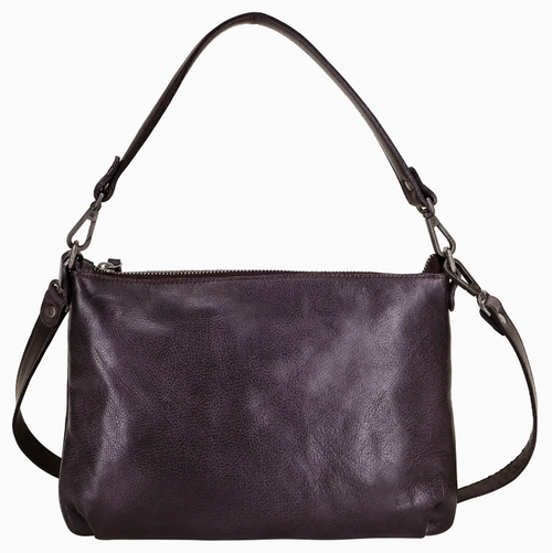 Eggplant Stevie Leather Crossbody