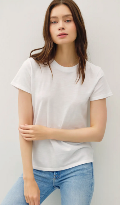 Garment Dyed Cotton Slub T-Shirt