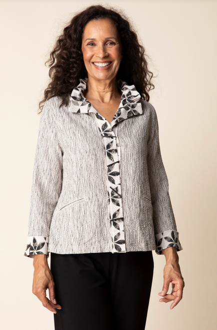 Habitat's Crinkle Crepe Floral Mix Luna Jacket