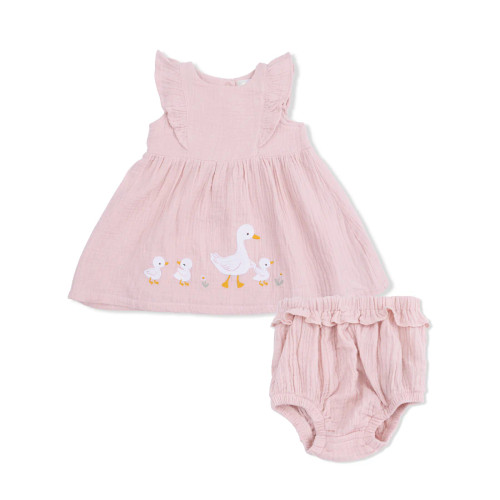 Lotus Flower Ducklings Dress + Bloomer