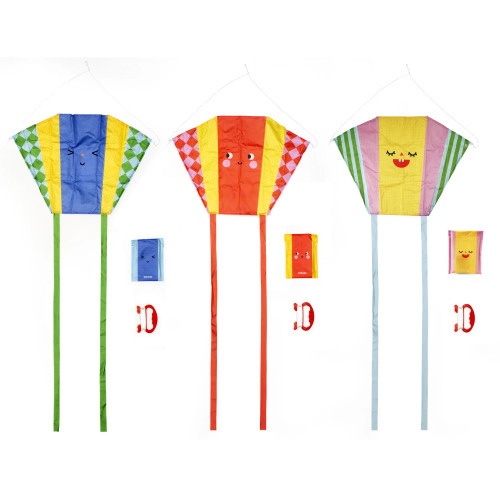 Kidoki Funny Faces Pocket Kite