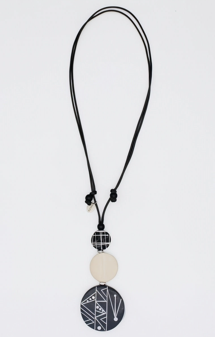 Ebony and Ivory Noir Pendant