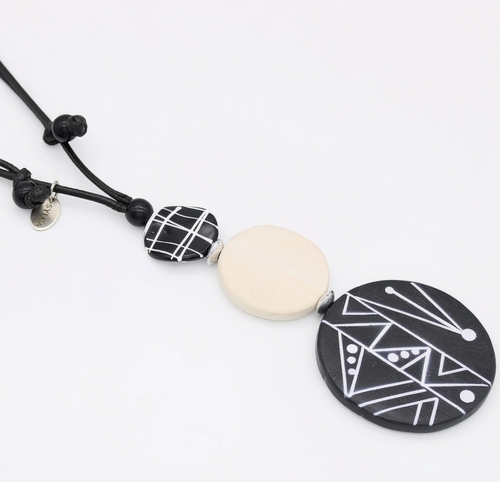Ebony and Ivory Noir Pendant