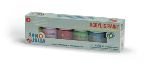Acrylic Paint & Brush Set
