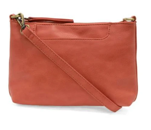Living Coral Lovey Top Zip Crossbody Handbag