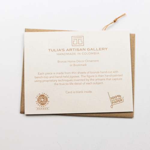 Dragonfly Bronze Ornament and Notecard