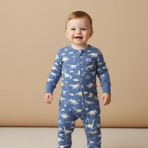 Dino Organic - 2-Way Zip Romper