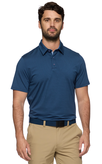 Naples Striped Performance Polo