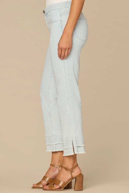 Rail Stripe Kick Flare Jean