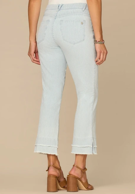 Rail Stripe Kick Flare Jean