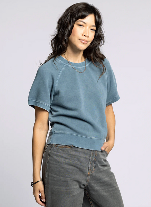 Blue Mirage Jordan Short Sleeve Sweater