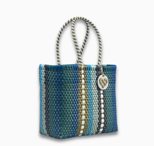 Handwoven Recycled Plastic Tote Bag - Billy Jeans