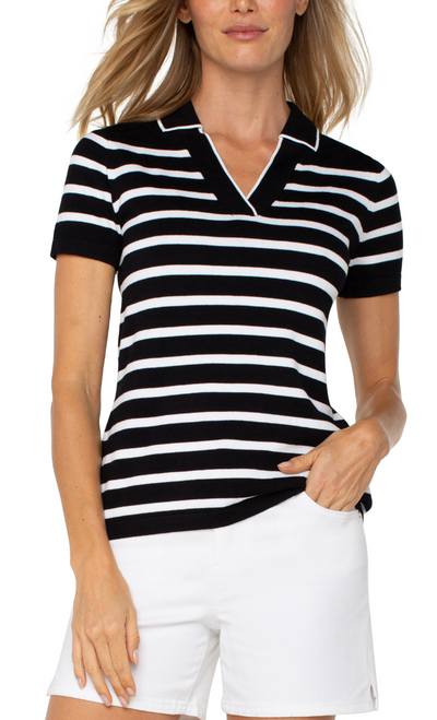 Liverpool's Collared Short Sleeve Sweater