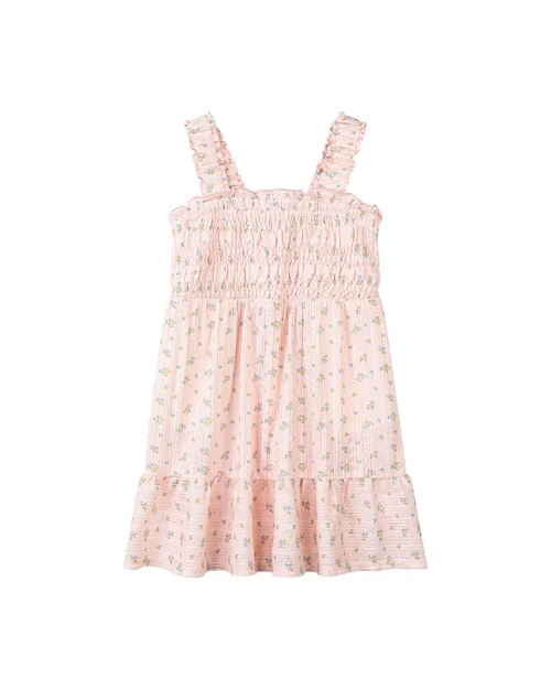Susie Dress - Pink Ditsy Floral