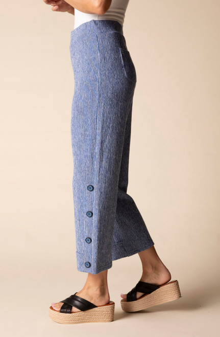 Pasadena Stripe Button Pant