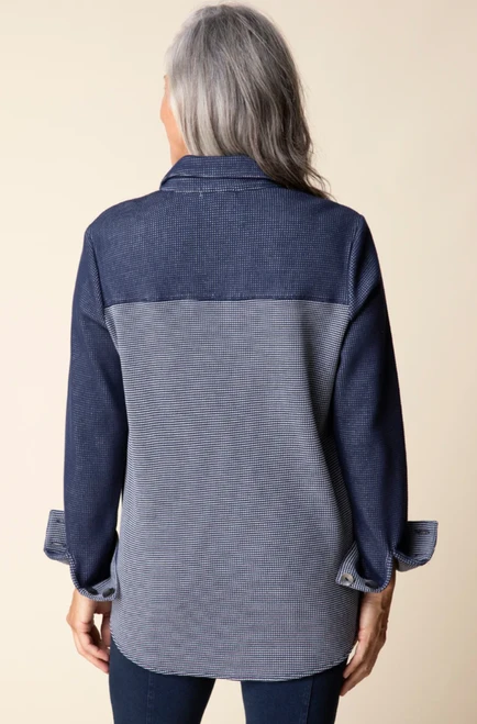 Navy Opposites Attract Reverse Top