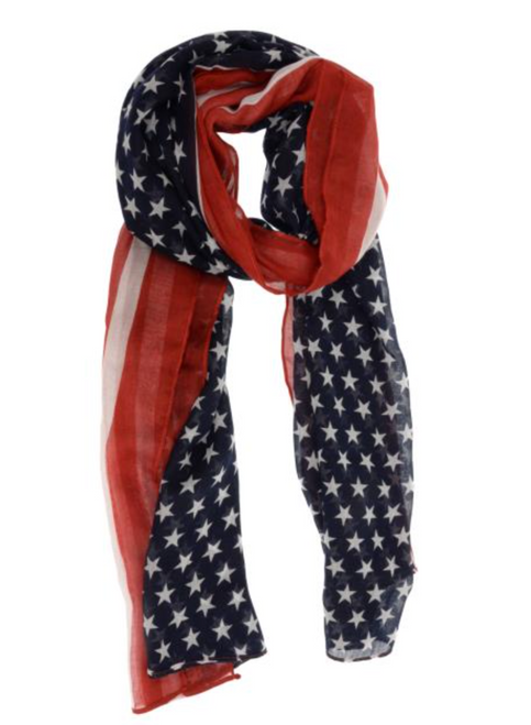 Multi Stars and Stripes Scarf