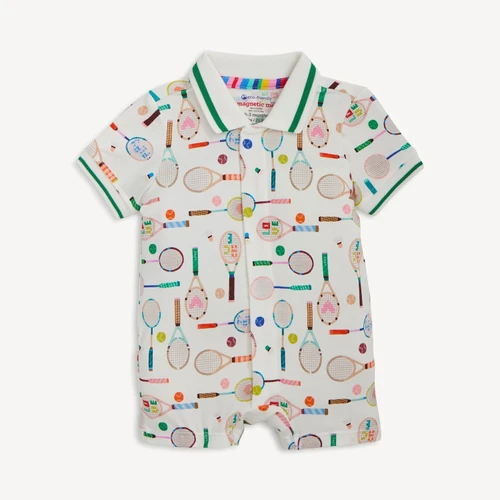 Love All Modal Polo Romper