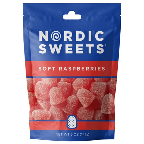 Nordic Sweets Soft Raspberries Bag