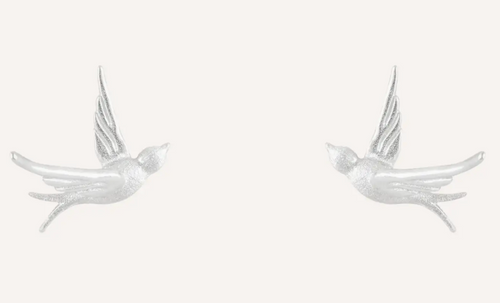 Silver Bird Earring