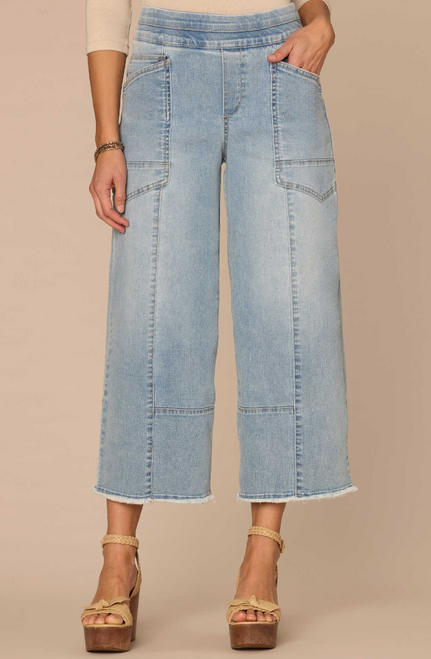 Glider Crop Wide Leg Jean